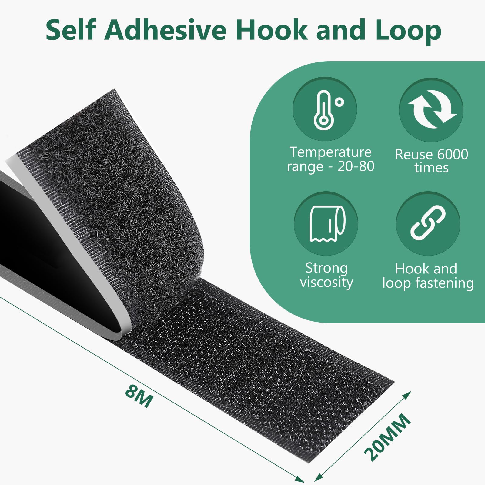 Nastro Feltro Adesivo Forte - 40 Pezzi Biadesivo, Autoadesivo Per Tessuti, Pareti, Plastica