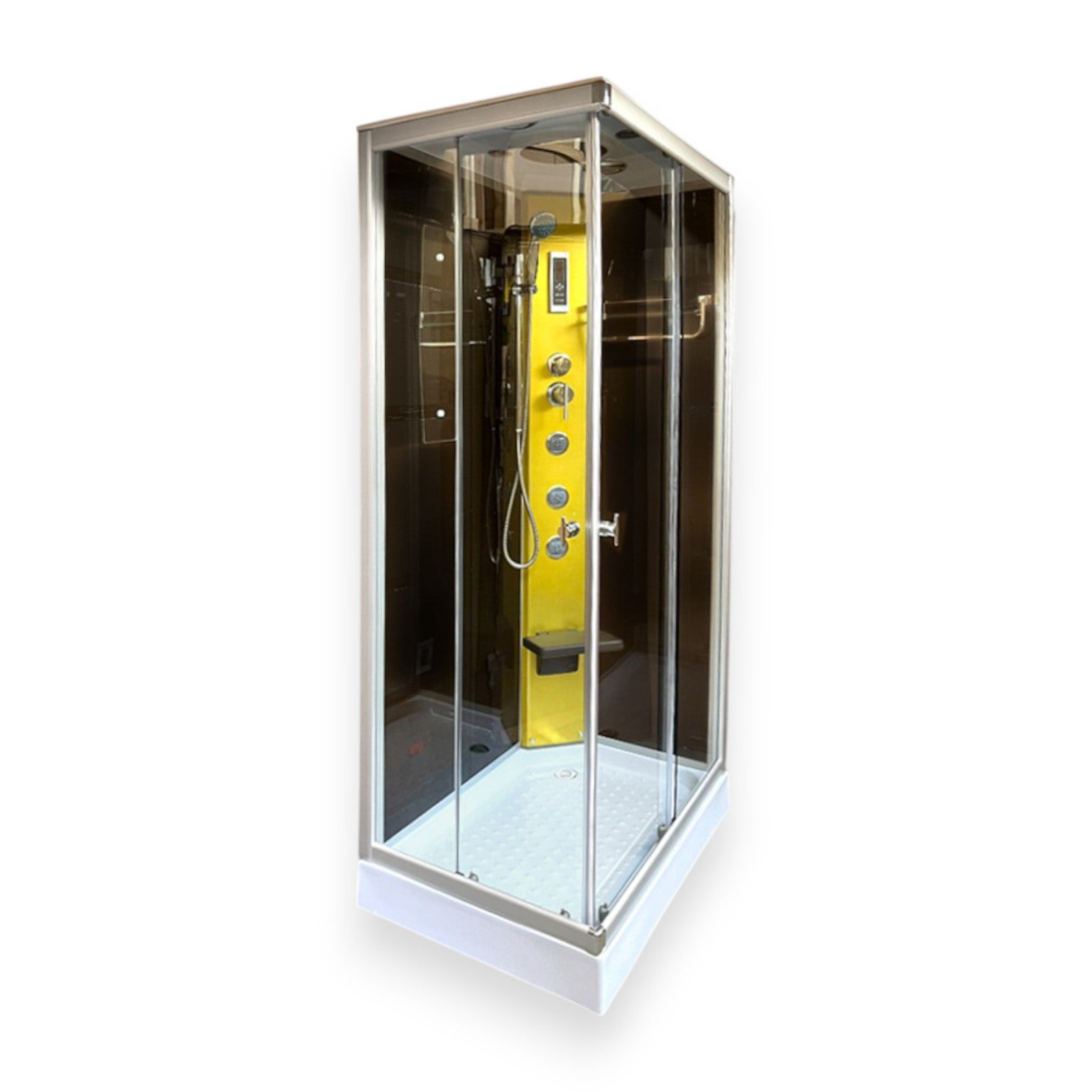 Cabine de duche com hidromassagem 100 x 70 cm - Mars - 3