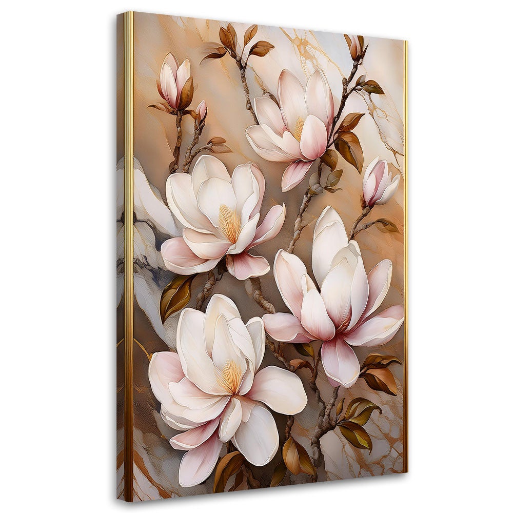 Obraz na płótnie, Kwiaty Magnolii Natura Botanika 60x90