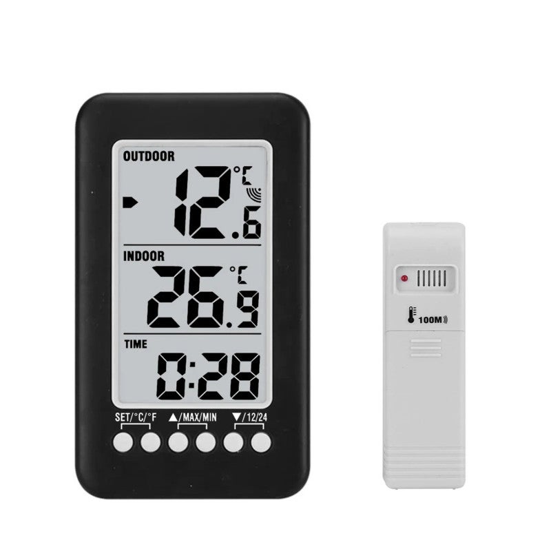 Thermomètre numérique LCD sans fil, capteur de température intérieur et — free download