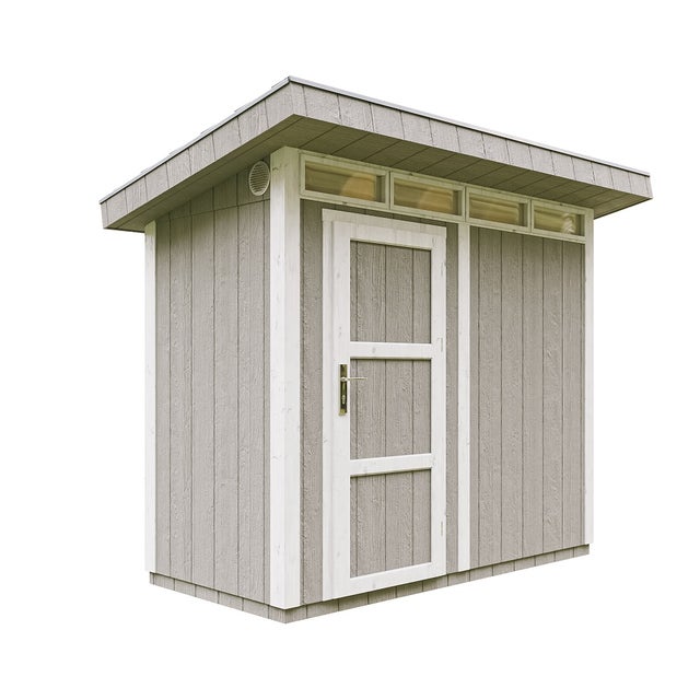 Abri de jardin à base de bois en panneaux LP SmartSide 3m² - Abri de jardin avec sol et tuiles bitumineuses L161xL293xH239 cm - Timbela M901
