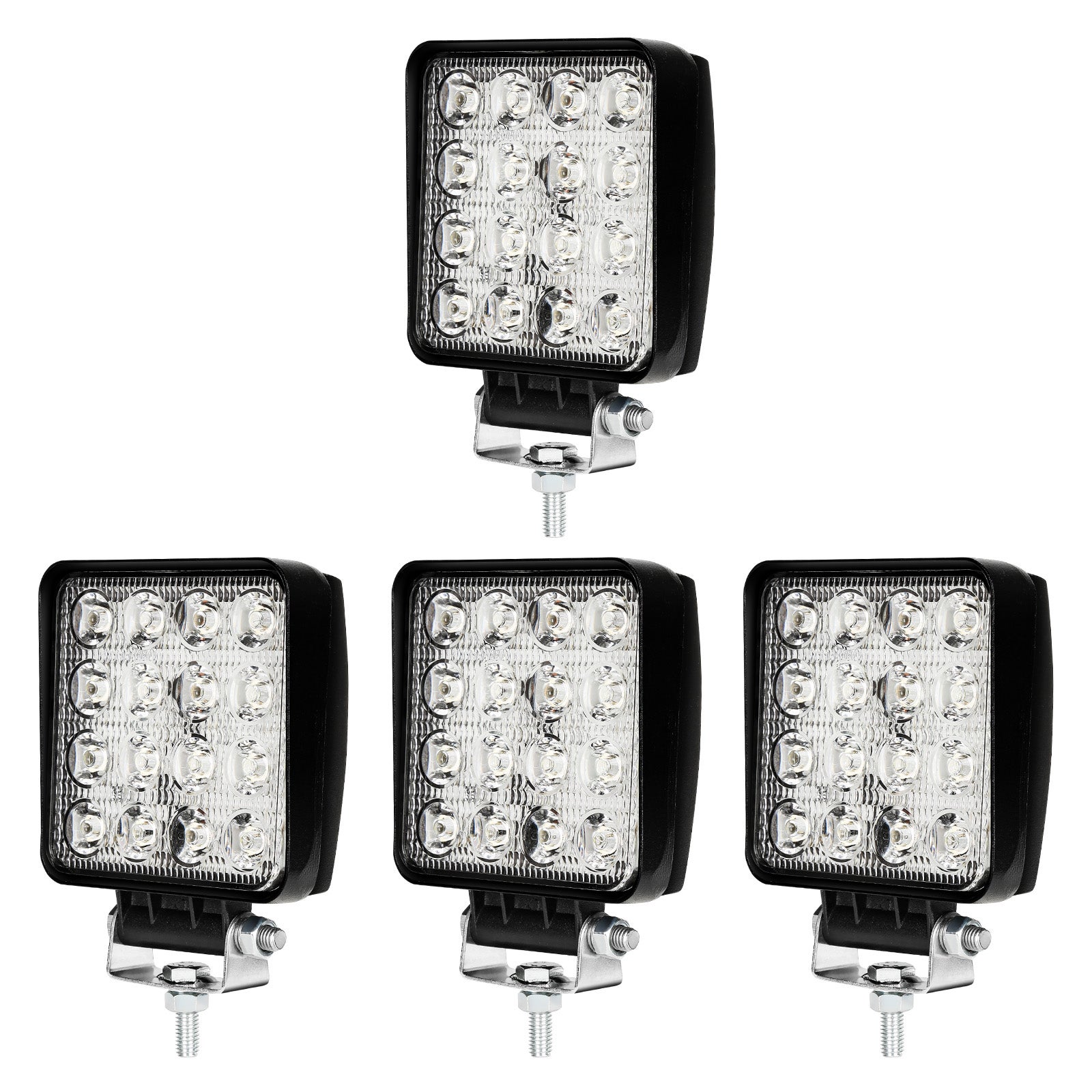 Proiettore LED Da Lavoro 48W Fog Light Per Auto Camion Utv Suv Offroad Trattore 4 Pezzi 92565335