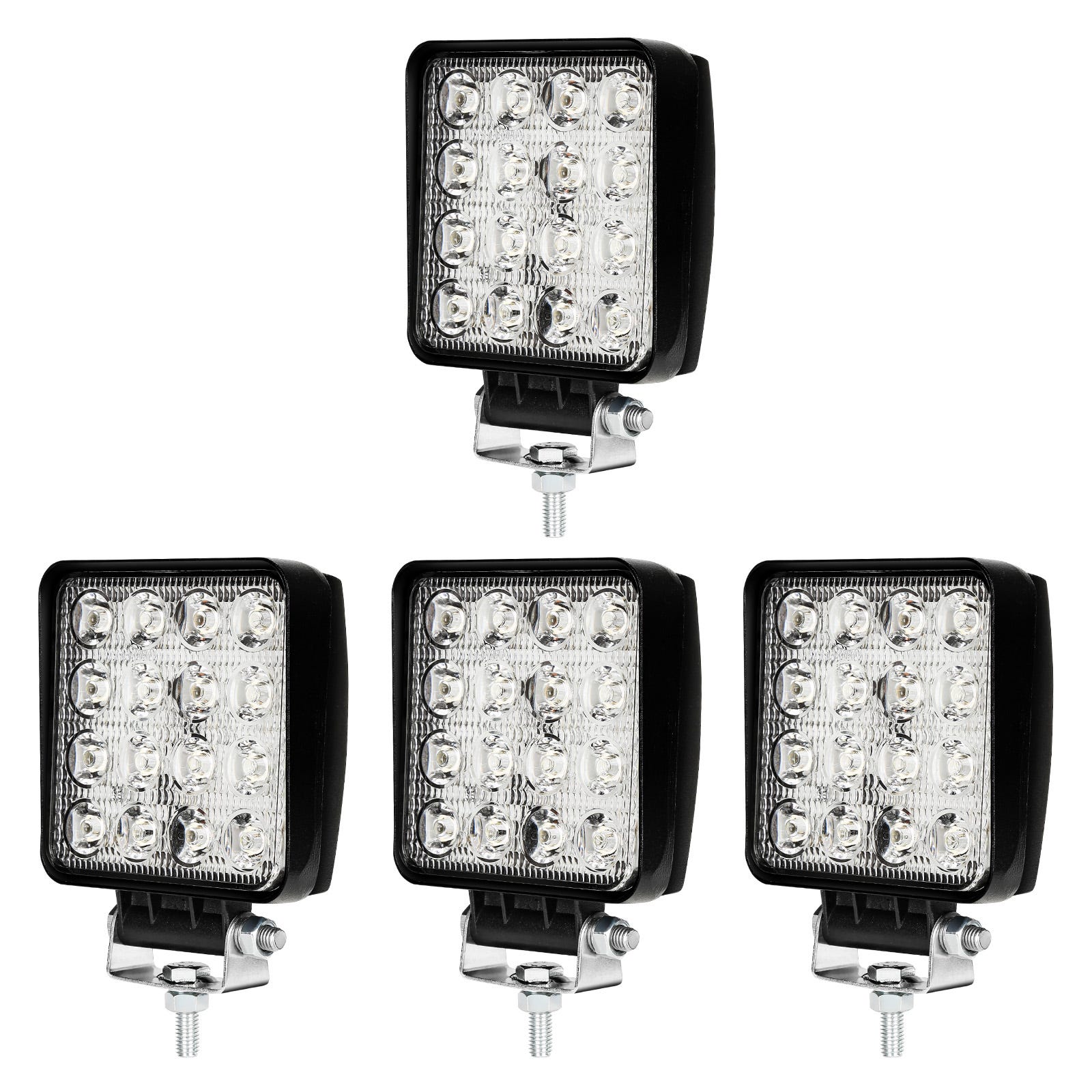 Proiettore LED Da Lavoro 48W Fog Light Per Auto Camion Utv Suv Offroad Trattore 4 Pezzi 92565335 Proiettore LED Da Lavoro 48W Fog Light Per Auto Camion Utv Suv Offroad Trattore 4 Pezzi 92565335