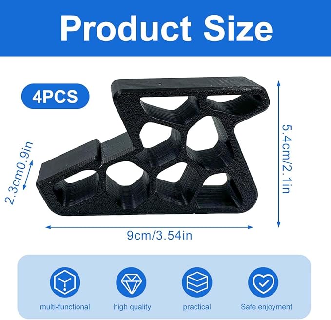 4 psc de porte et de fenêtre Empêche les fenêtres et les portes de claquer Enfin l'aération sans souci Montage facile sans perçage c'est prêt - 2