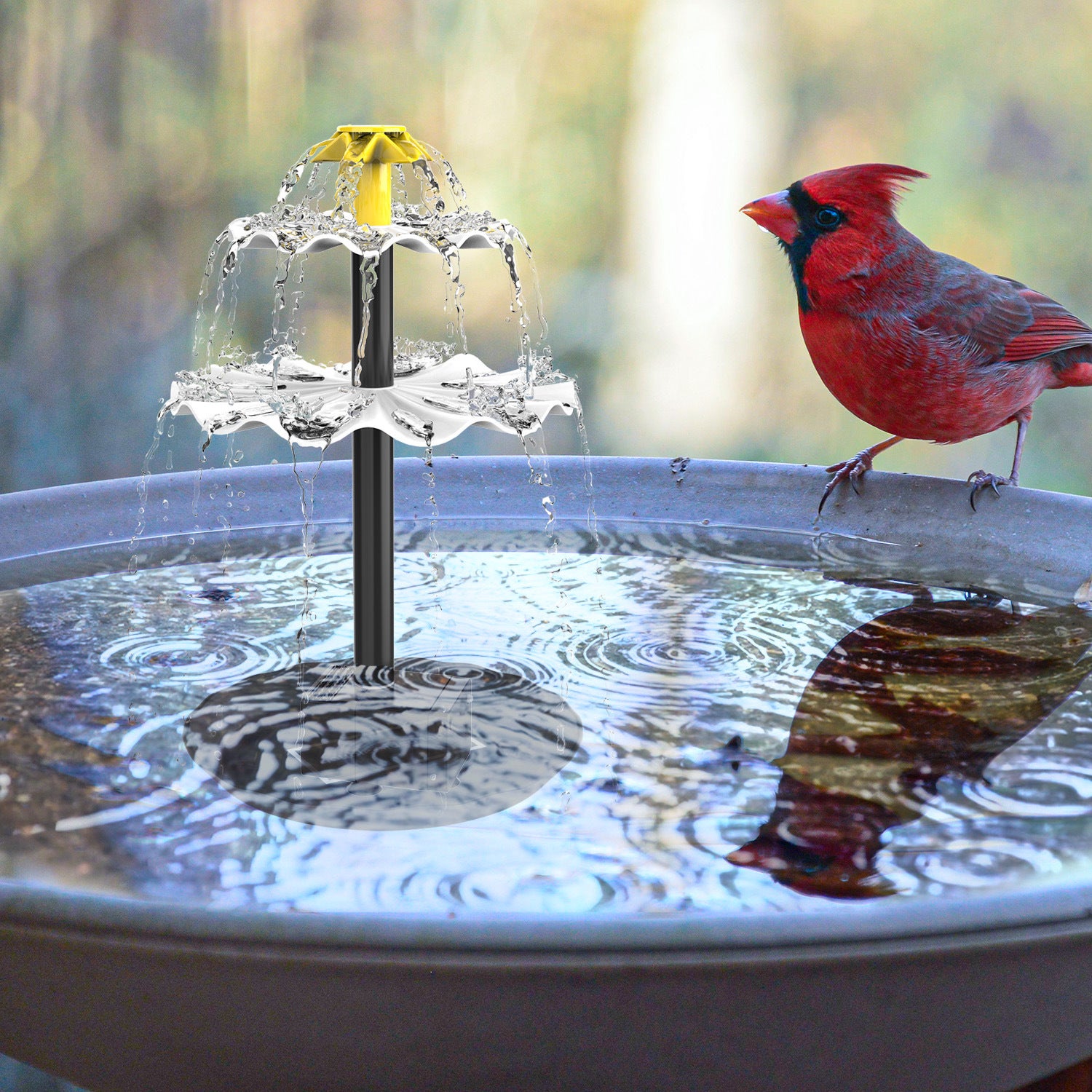 Fontaine solaire, pompe solaire pour bassin, pompe à eau solaire, fontaine flottante, pompe pour jardin, jeux d'eau, bain d'oiseaux - 7