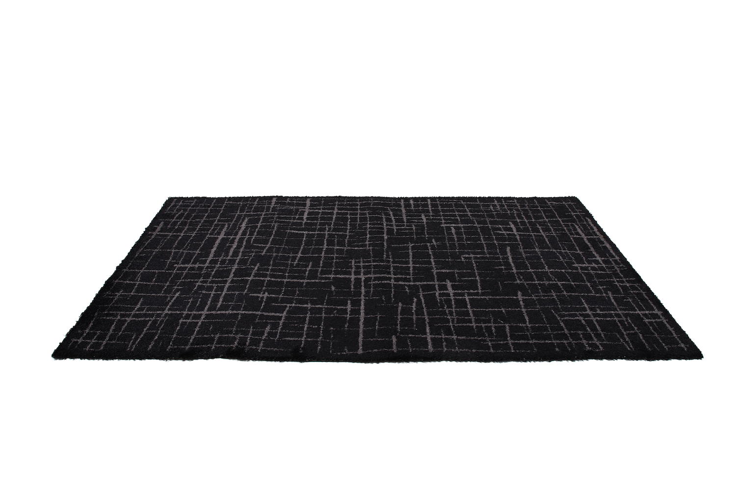 Alfombra de entrada personalizado - modelo mekong - negro - 67cm x 120cm