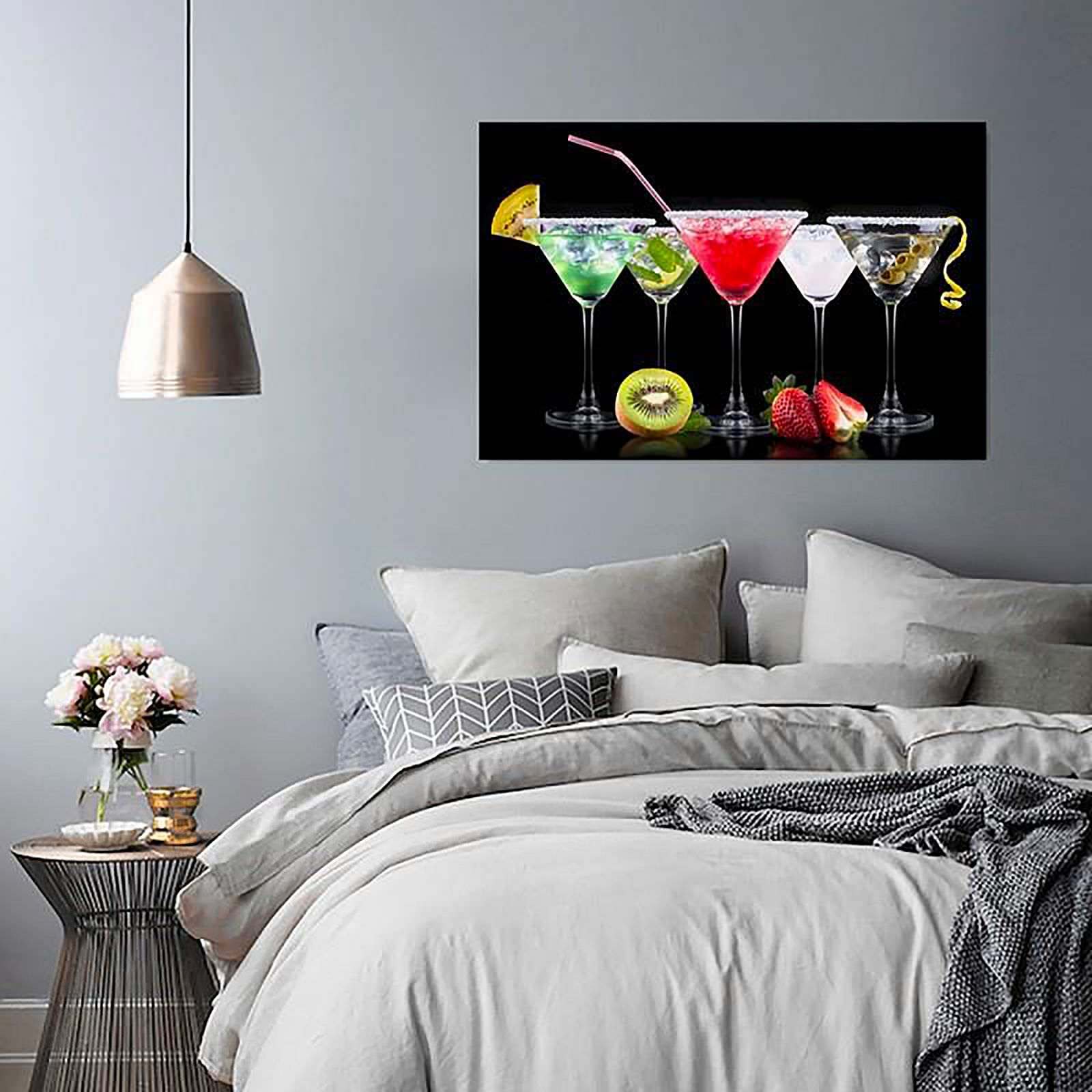 Tableau des boissons et des fruits 2 - 40 x 30 cm - 2