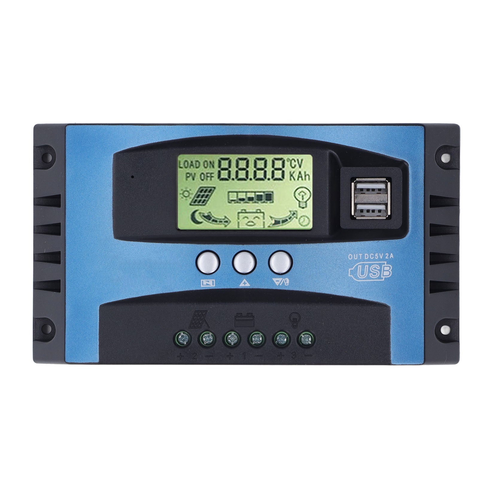 controlador de automóvelga solar MPPT monitorização Charging Real Time ecrã digital Solar FV controlador de automóvelga 12V 24V 70A - 9