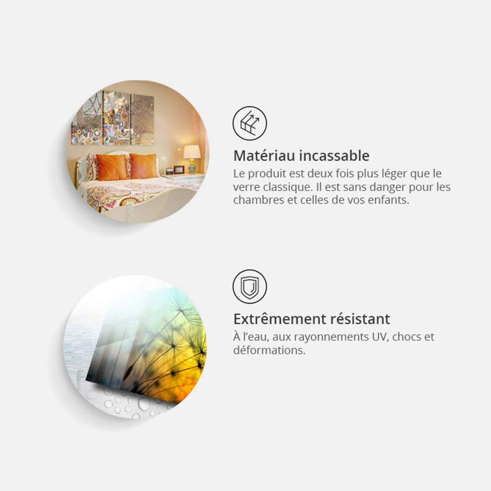 Tableau sur verre cascade de rêves - 200 x 100 cm - 4