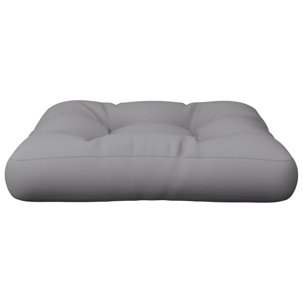 Cojín para sofá de palets tela gris 60x60x12 cm v8645 60 x 60 x 12 cm / Gris - 4