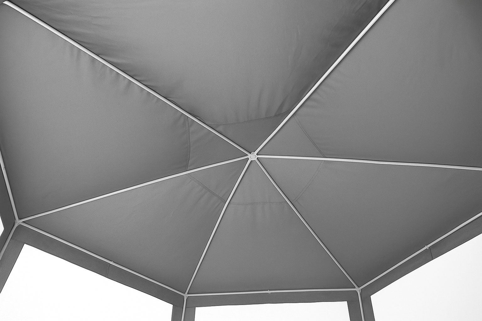 Namiot pawilon ogrodowy handlowy 2x2x2 m z moskitierą szary MultiGarden - 4