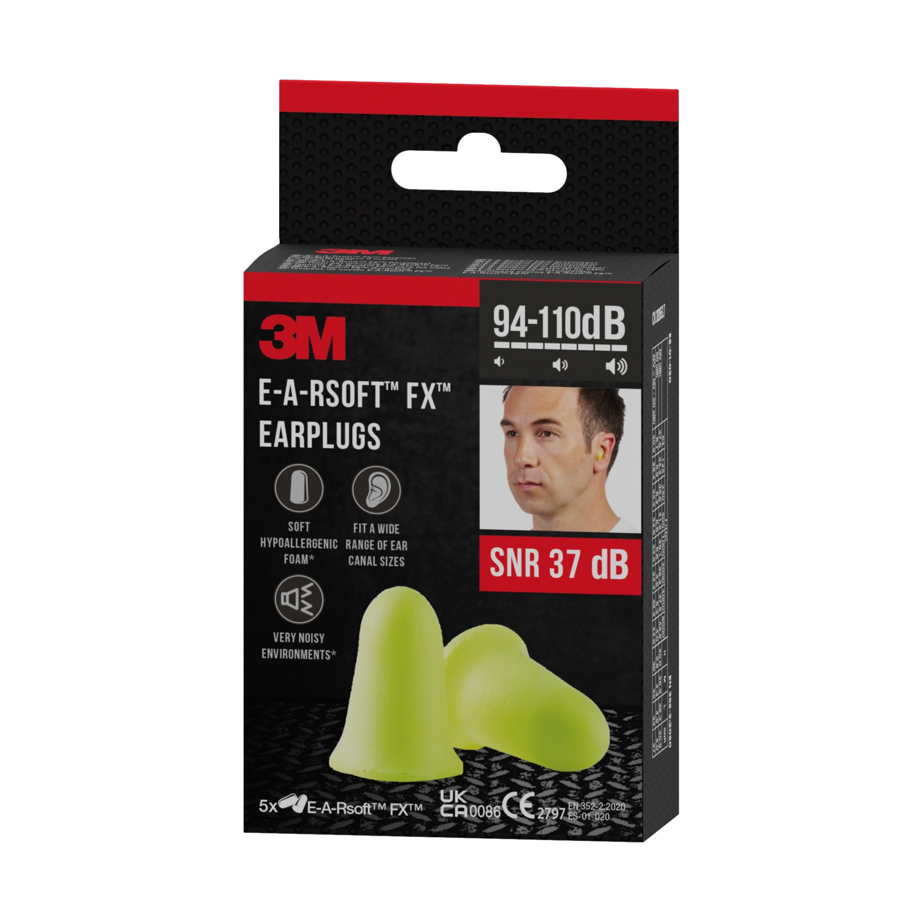 3M™ zatyczki do uszu EARFXC5, 5 par - 8