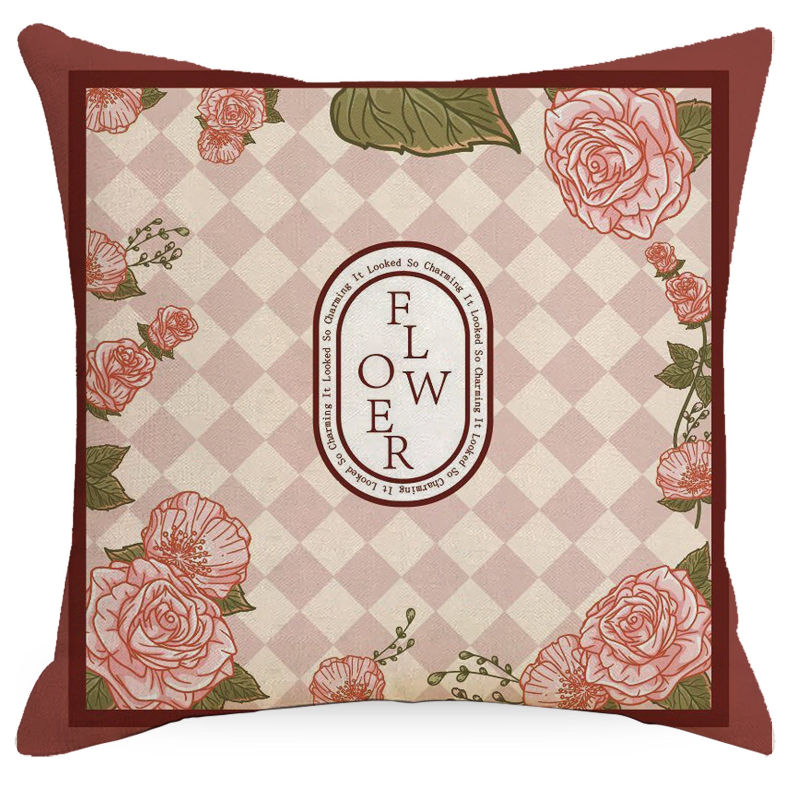 Lot de 4 Housse de Coussin, Housse Coussin 45x45cm Housses de Coussin Taie d'oreiller Décoratif Canapé pour Chambre, Canapé, Chaise, Lit,Jardin(Vint - 3