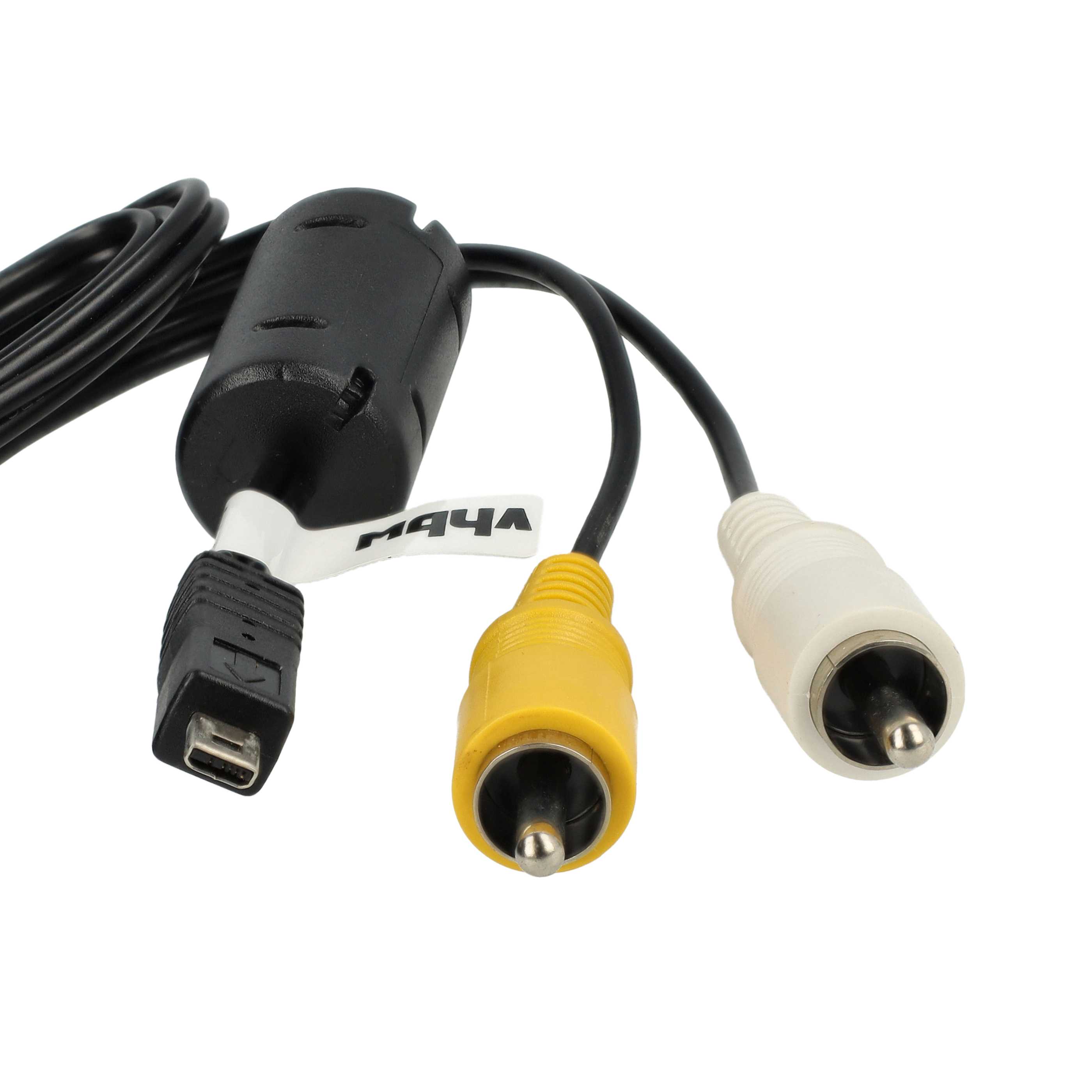 vhbw Adaptateur en composite audio-video compatible avec Nikon Coolpix S8100, S8000, S9100, S8200, S9050, S9200, S800c, S9 appareil photo - Câble AV - 4