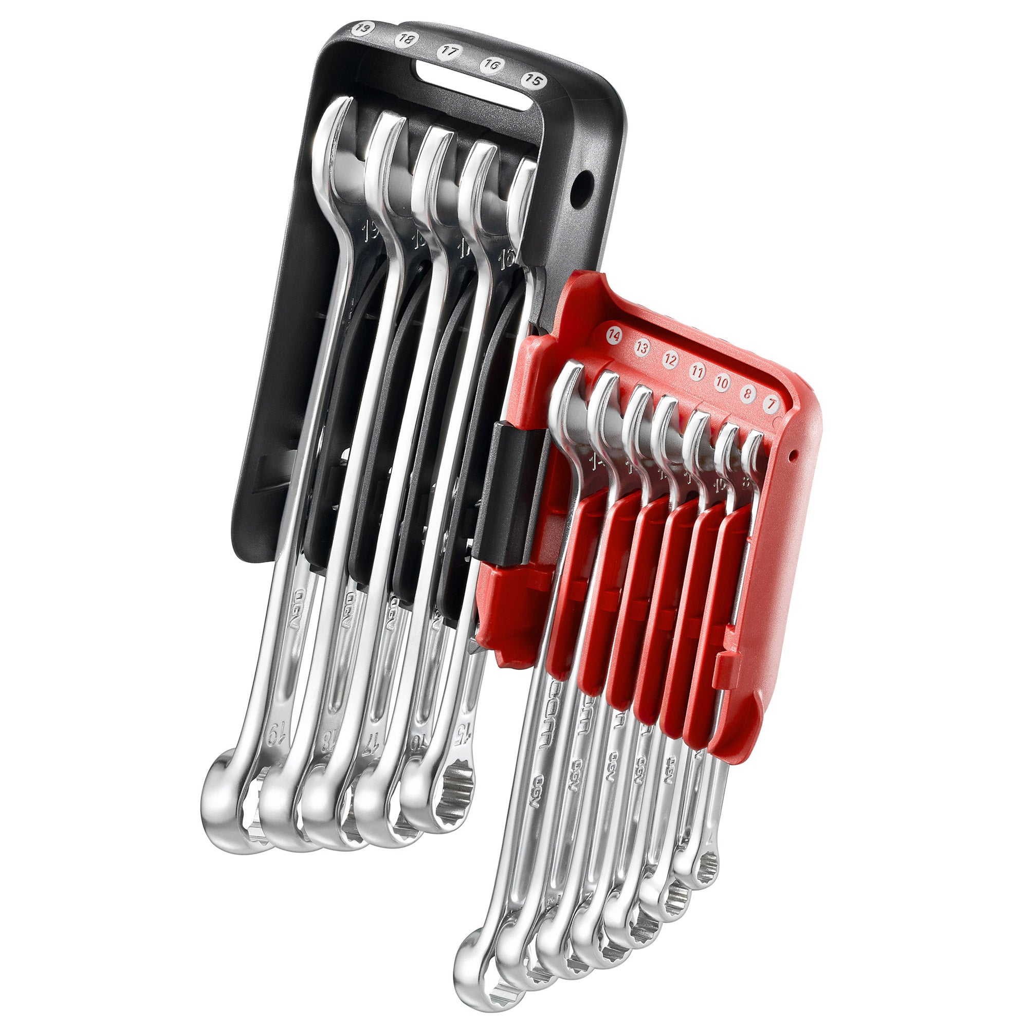12-teiliger Kombinationsschlüssel-Satz – Mit Praktischem Halter, Ergonomischen Griffen, Für Werkstatt & Haushalt