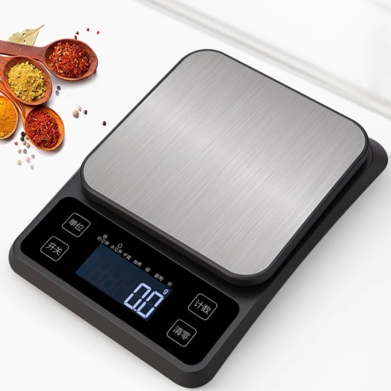 Duronic KS1009 Balance de cuisine | Capacité de 10 kg | Large affichage digital | Fonction d’ajout de poids | Précision à 1 g