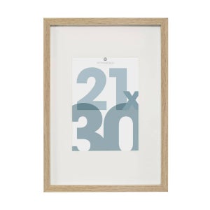Cadre Photo Manu Atmosphera – Bois Naturel & Verre – Format 21x30 Cm – Style Épuré