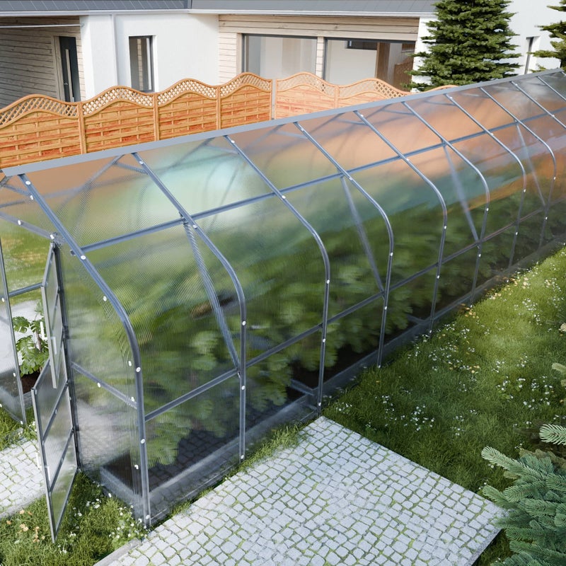 Szklarnia KLASIKA DROP 30 m2, 2,5 m x 12 m, 6 mm z pokryciem z poliwęglanu 1szt.