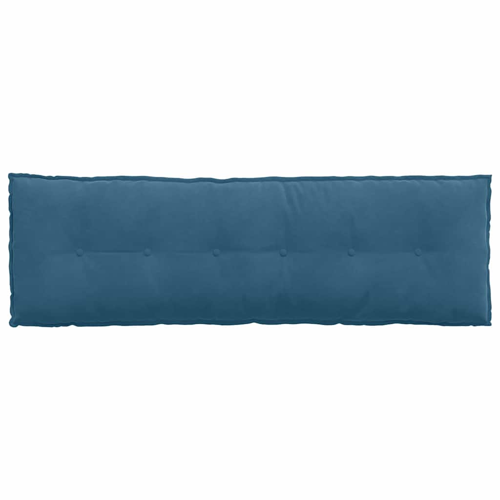 Coussin de Dos Bleu 160 x 50 cm Tissu en velours côtelé vidaXL - 6