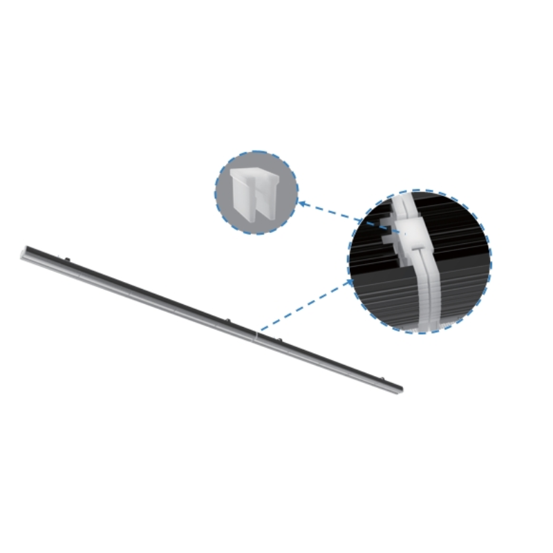 Suspension Linéaire LED 120cm 40W 130lm/W Interconnectable CCT Noir - 3000K/4200K/6400K - SILUMEN - 3