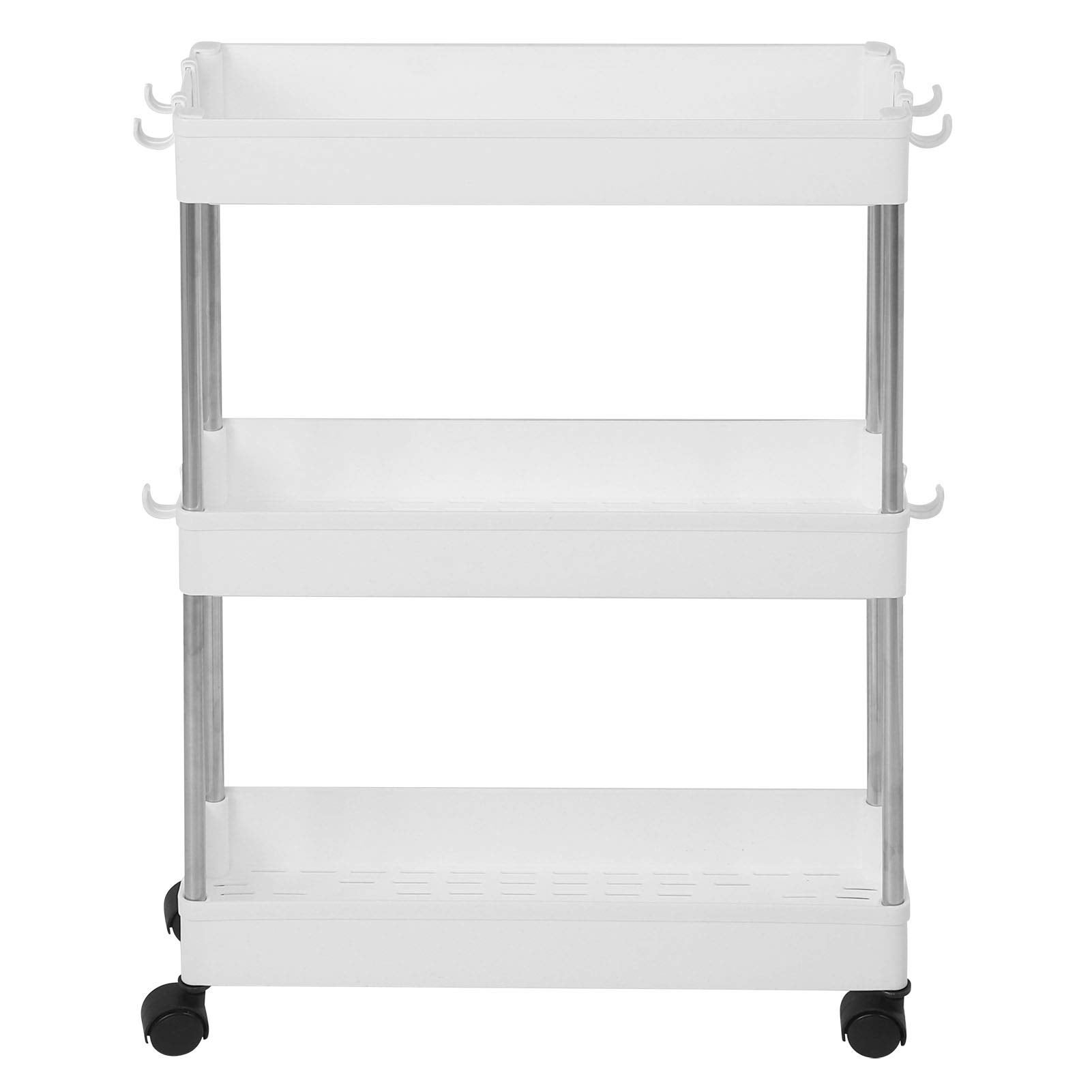 Carrello portaoggetti sottile multistrato, ripiano mobile, organizer, scaffale portaoggetti per cucina, bagno, lavanderia (ripiano in plastica) | Leroy Merlin