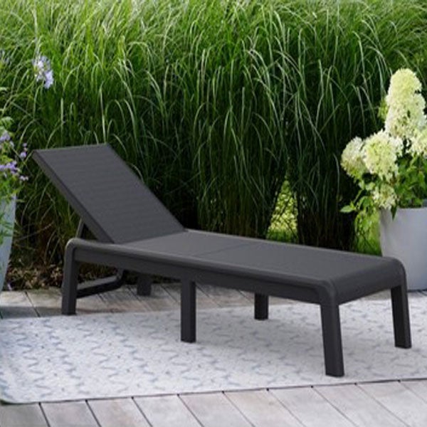 Lettino sdraio da giardino pieghevole in resina, lettini