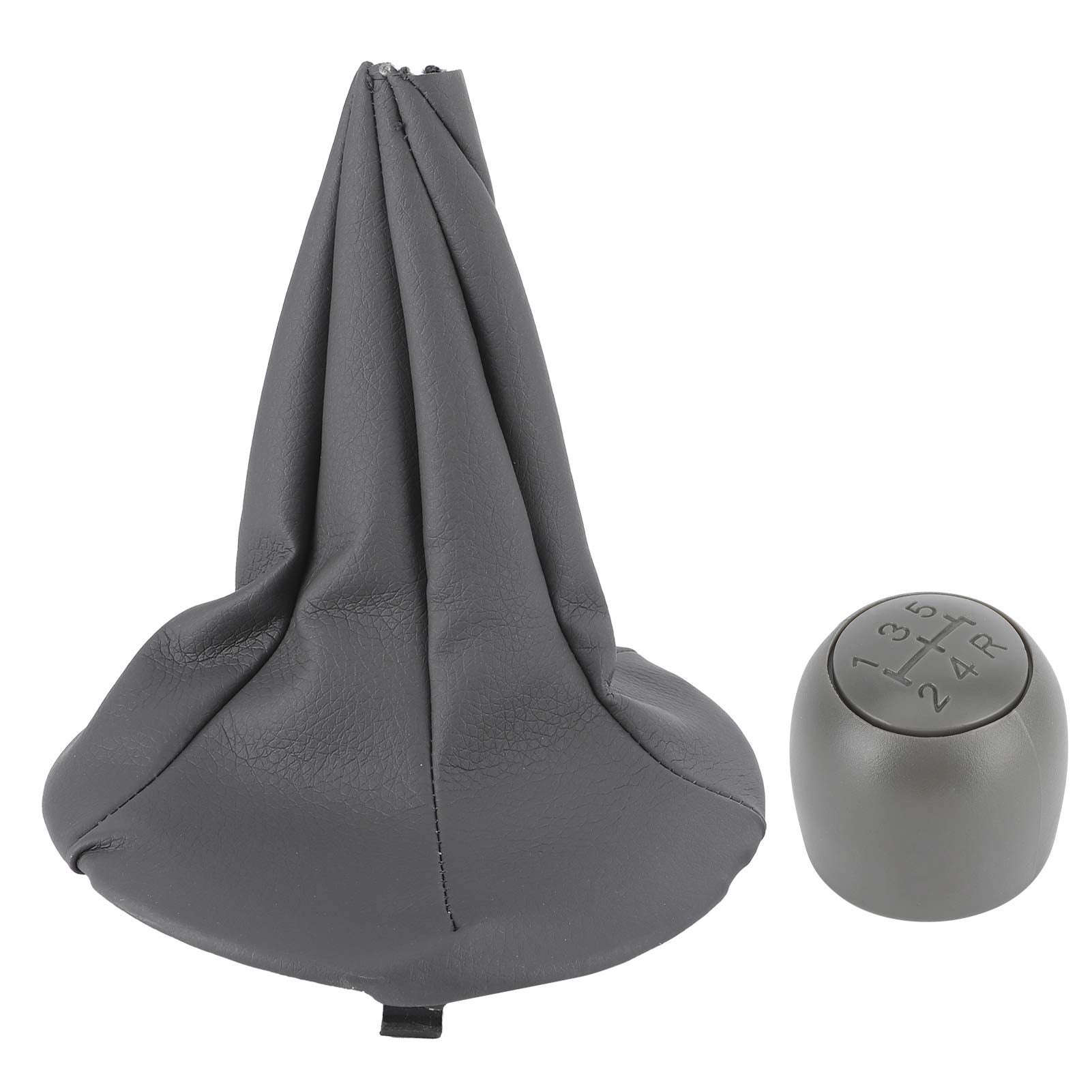 Pommeau de levier de vitesse à 5 vitesses avec colliers de protection anti-poussière de remplacement pour Fiat Panda/500 500C - 6