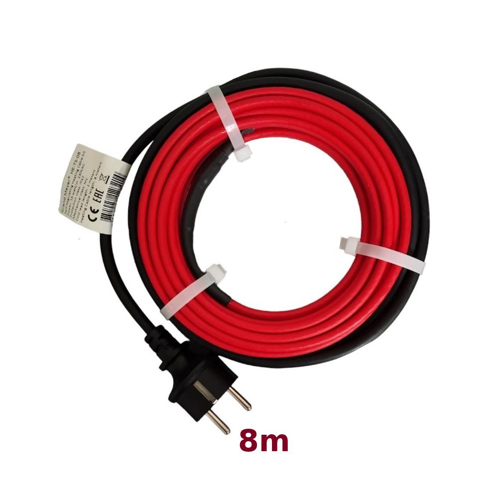 Zestaw do ochrony przed zamarzaniem rur HE-TS 8m, 16 W/m, 128 W