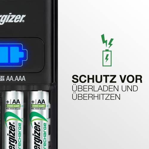 Chargeur de piles rondes NiMH avec accus Energizer CH1HR3 - 3