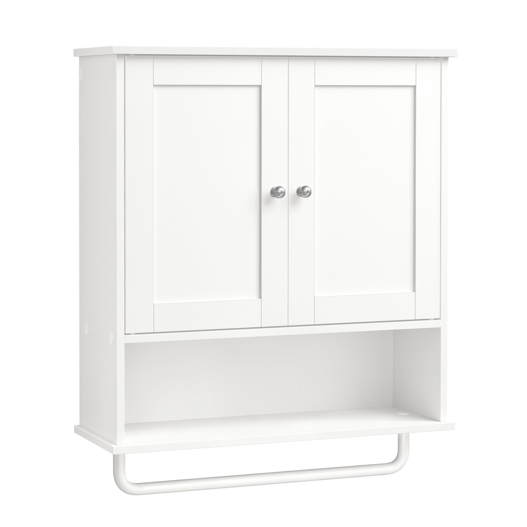 Vasagle Mueble De Baño Colgante Con Barra Para Toallas Con Estante Ajustable Y Puertas - Imagen 3