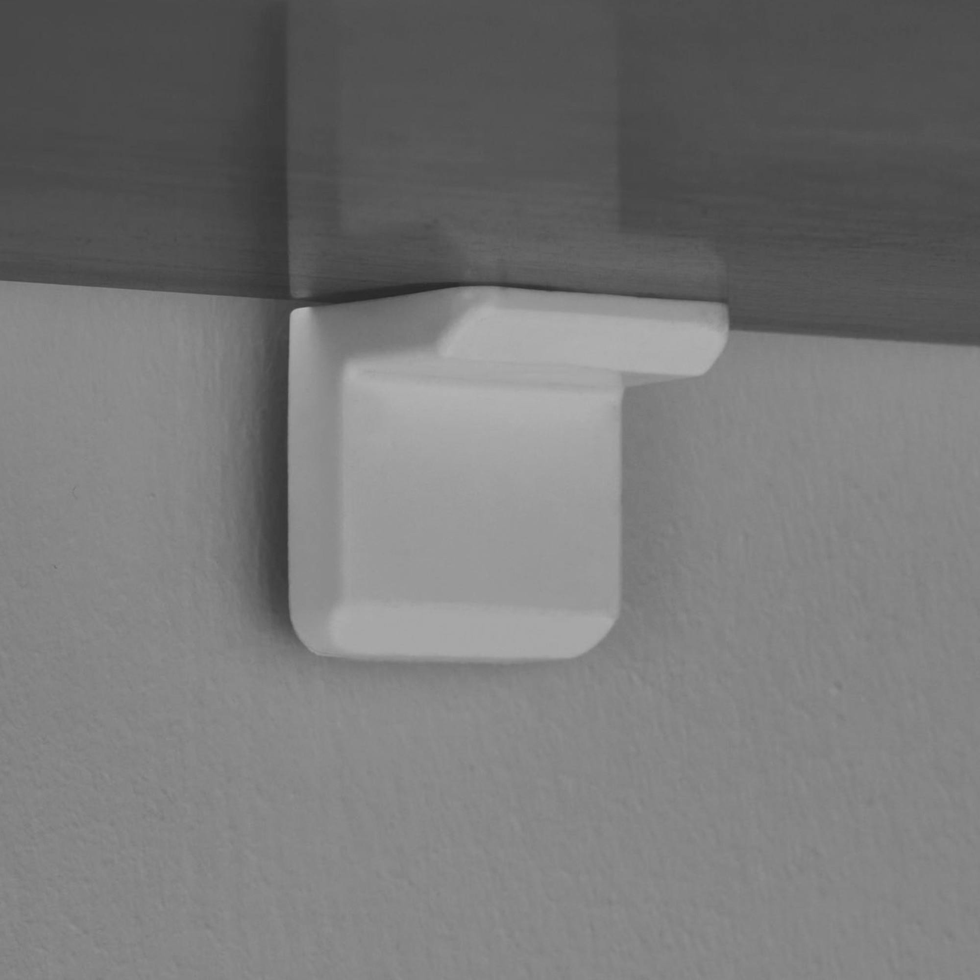 Console de salon ovale effet noyer foncé - pieds en V MARFA - 7