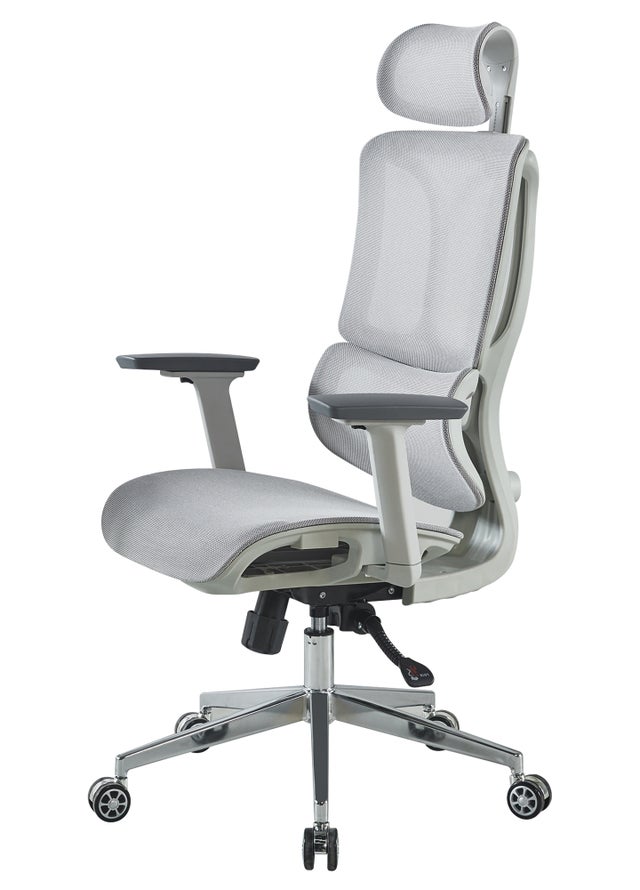 Sedia Da Ufficio Ergonomica In Rete Con Poggiapiedi E Poltrona Direzionale Con Schienale Inclinabile Regolabile In Altezza 88303846 - Foto 7