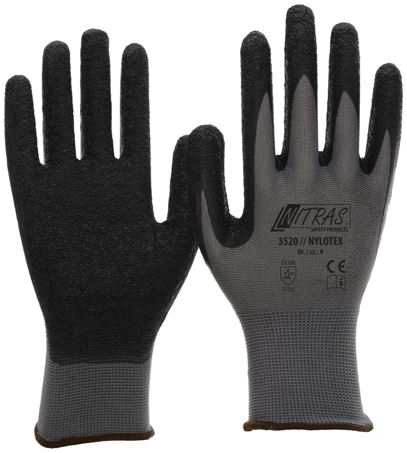 Guanto Da Lavoro Spalmato In Poliuretano Grigio - Foto 3