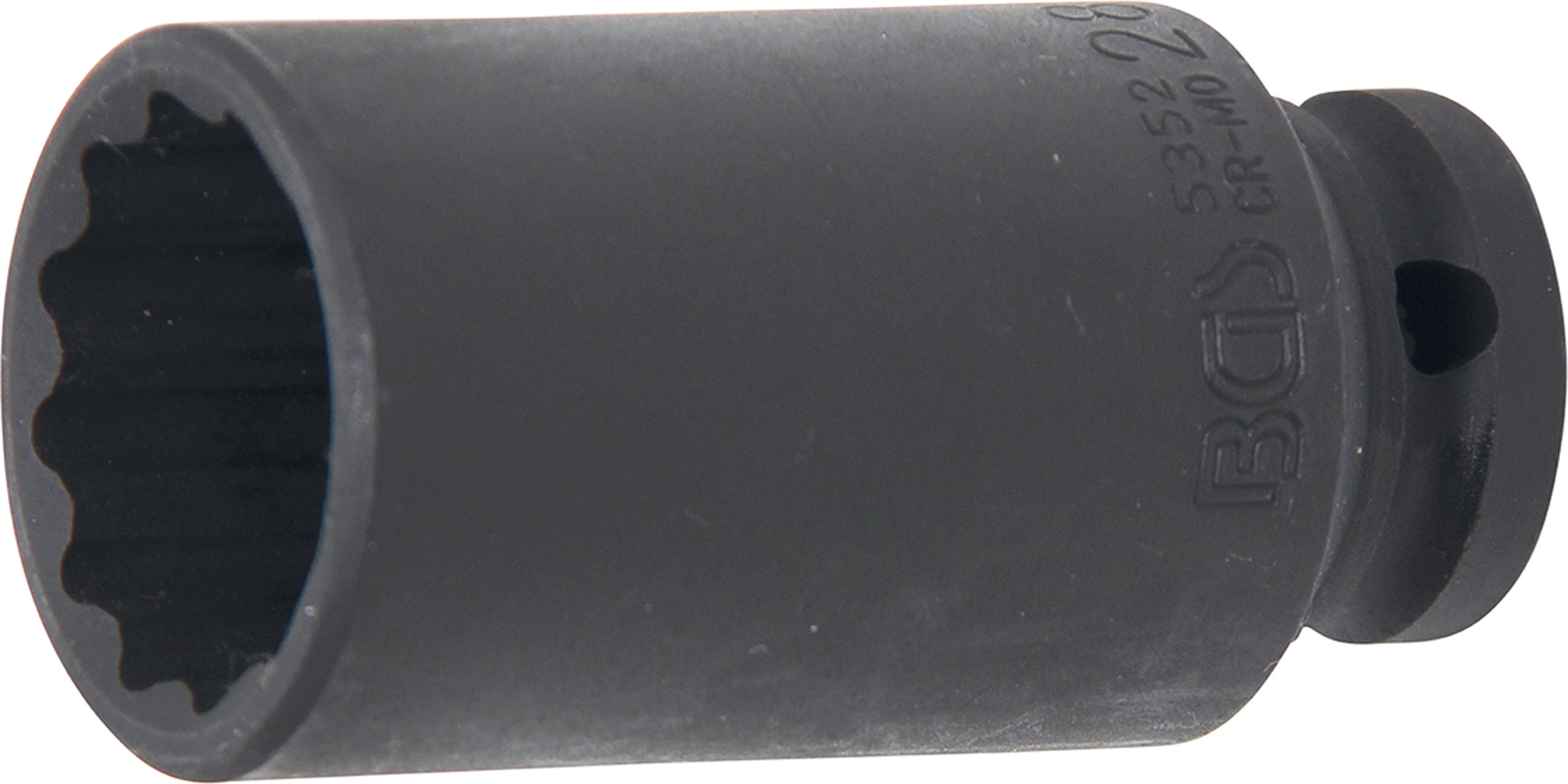 BGS Klucz nasadowy dwunastokątny, napęd kwadratowy wewnętrzny 12,5 mm (1/2") SW 28 mm - 5352