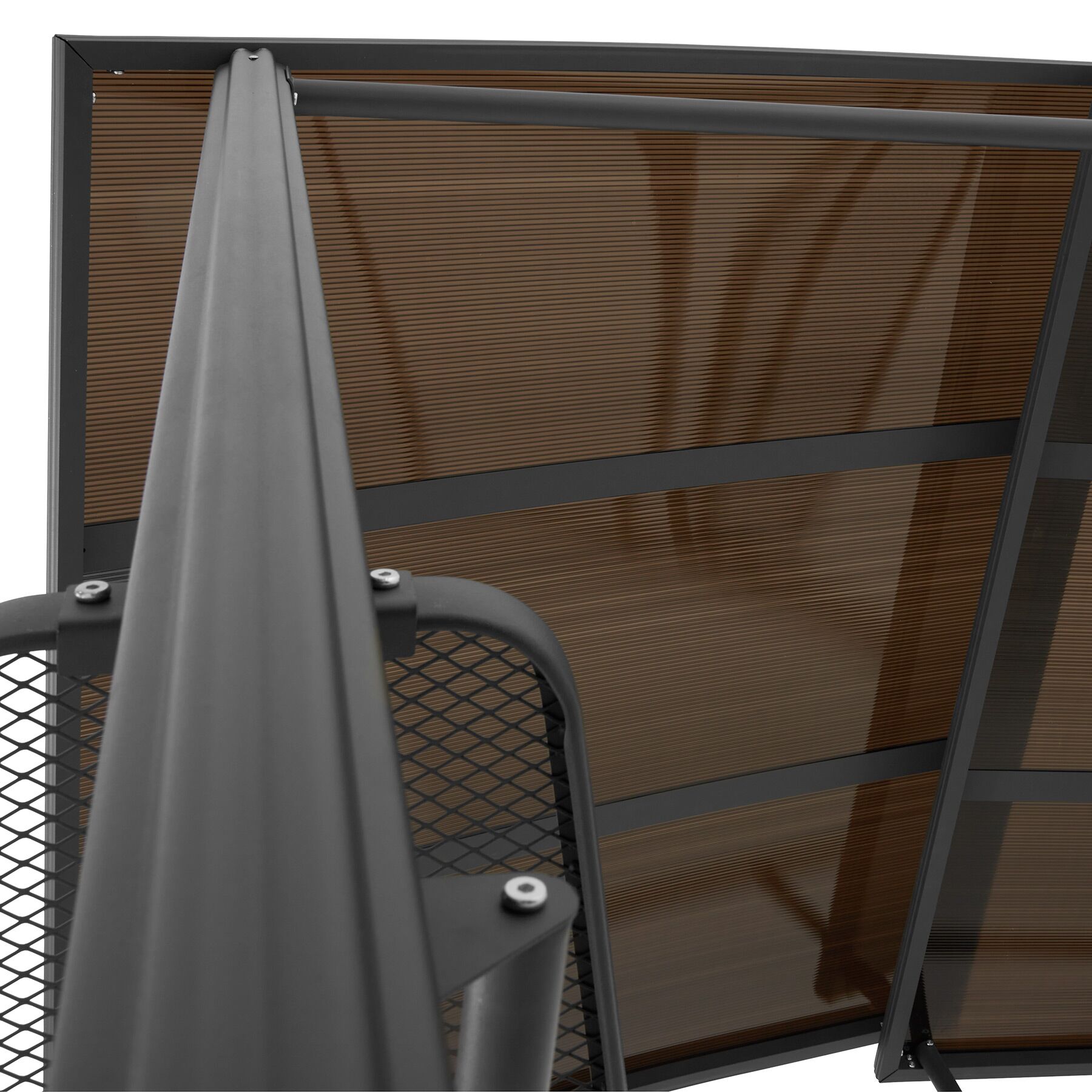 Abri pavillon pour barbecue bonne circulation de l'air Résistant aux intempéries et ignifuge - TECTAKE - 6