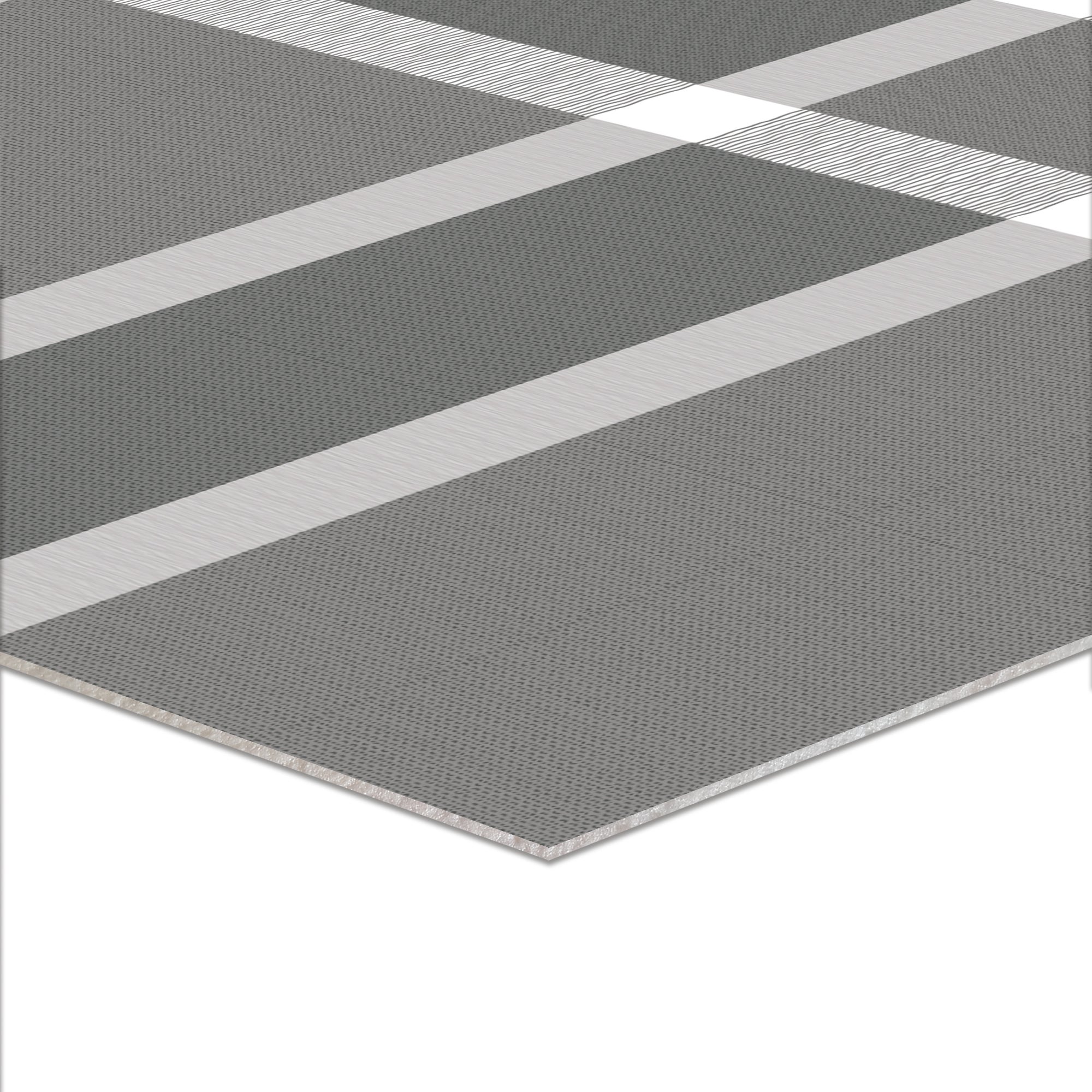 Tapis/ Rayures grises / 91x152 cm - RECTANGLE/ Créé et fabriqué en France / DADA ART - 2
