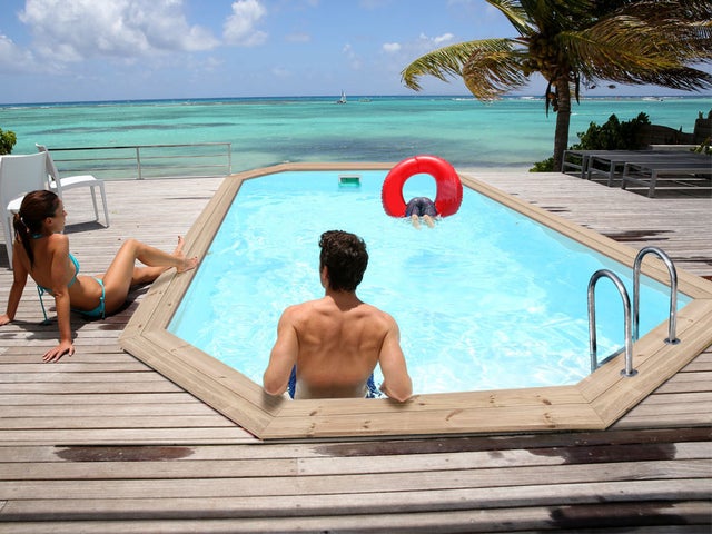 Piscine hors sol bois, Cordoue, 3.48 x 2.15 x 1.18 m