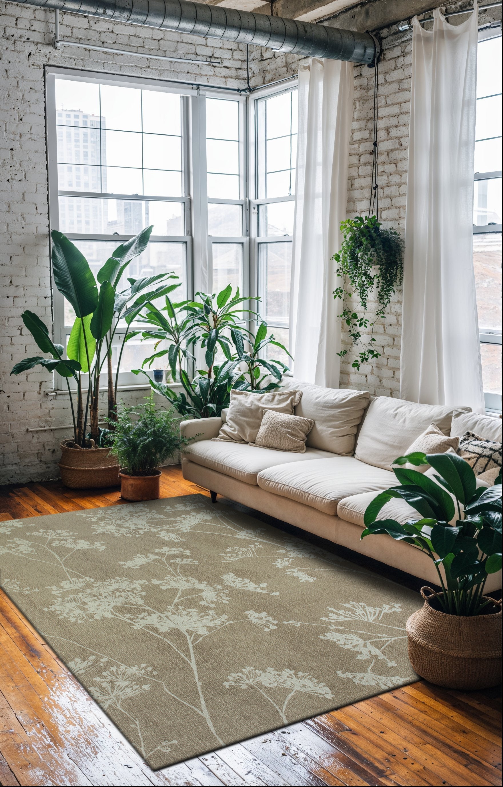 Tapis de salon moderne tissé plat BASIL 170x240 cm - 2