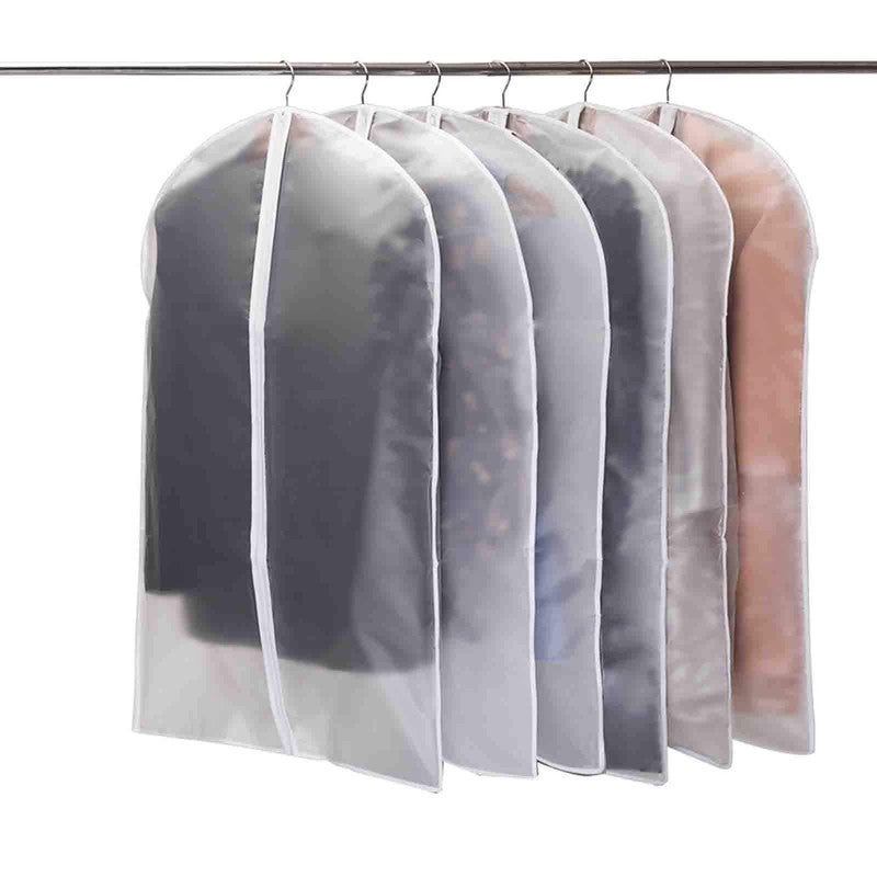 Zestaw wysokiej jakości worków przeciwkurzowych trójwymiarowych worków do zawieszenia na garnitury sukienki płaszcze koszule i suknie wieczorowe CM
