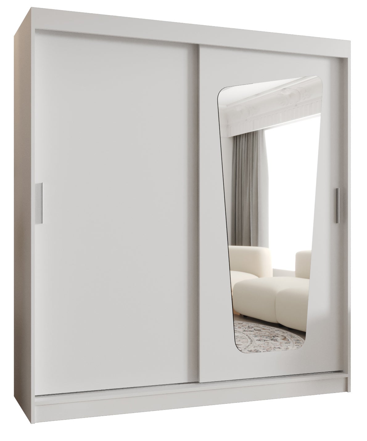 Szafa przesuwna garderoba MOKA 180 x 62 x 200 cm Biały