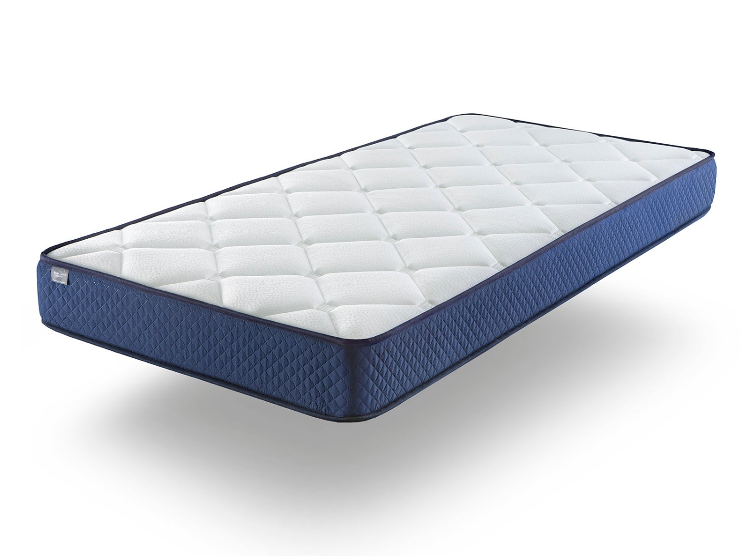 Colchon 90x200 shaula -altura 22 cm acabados en azul