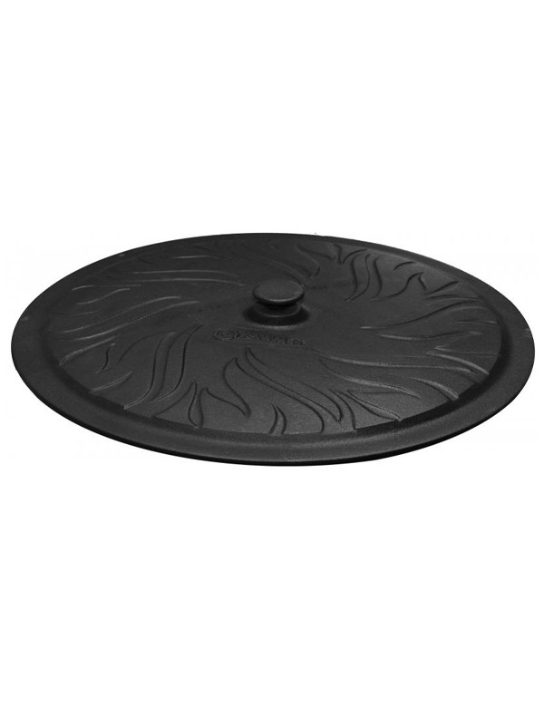 Chaudron en fonte avec couvercle, faitout, camping, jardin, barbecue 10L - 8