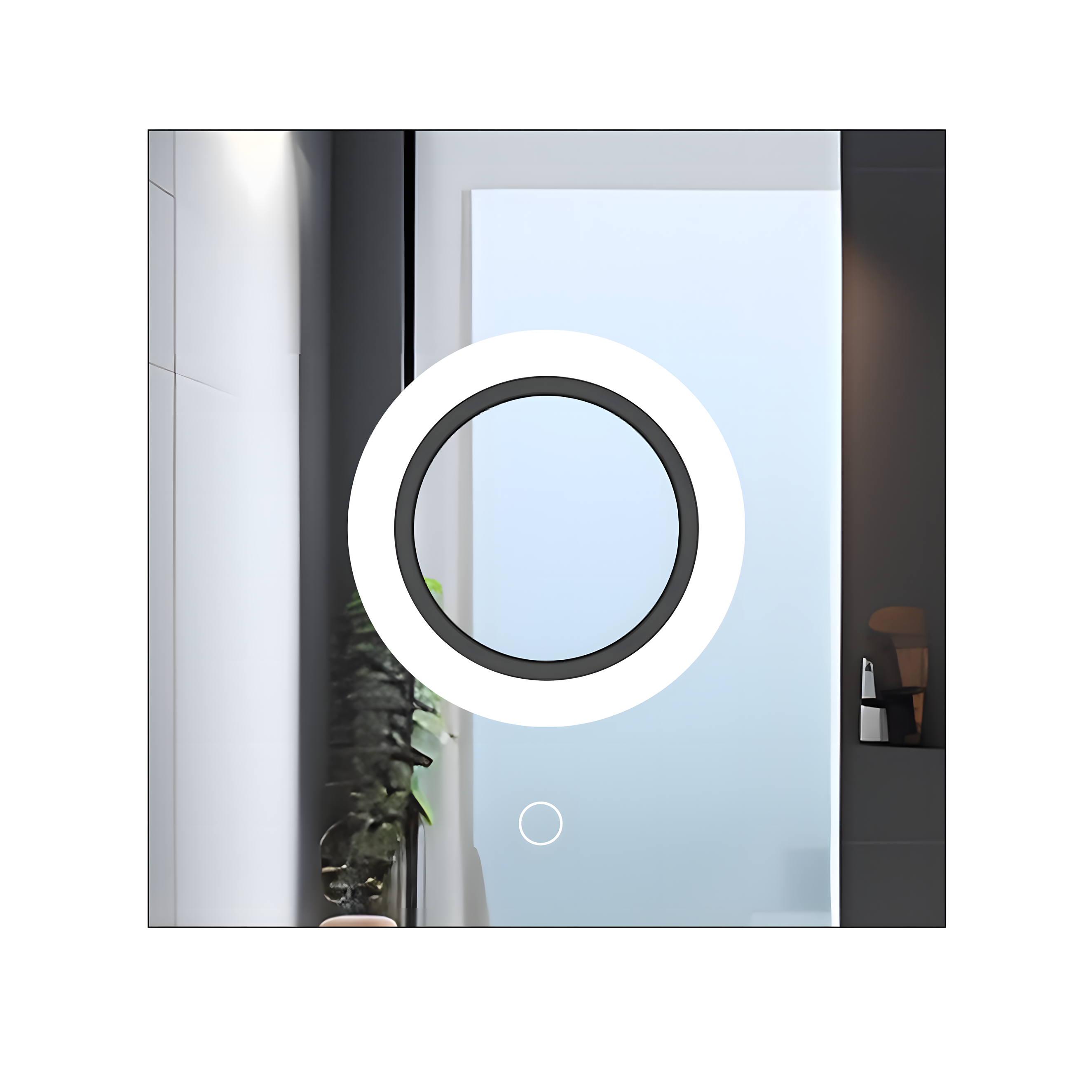 Zdjęcia - Lustro ścienne REA  LED 60x60 YH-BL-12 