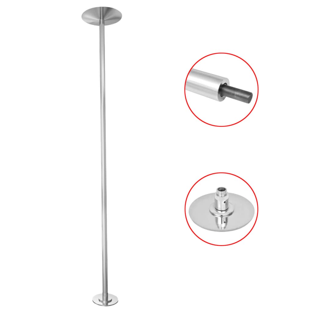 Barre Pole Dance Taille est extensible et réglable de 2,24 m à 2,75 m pour différentes hauteurs de plafond - 2