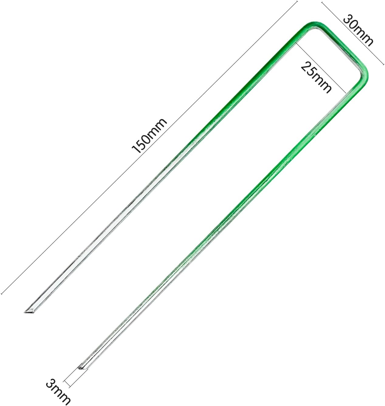 20 Pezzi Picchetti per Tenda Plastica, Picchetti da Campeggio, 14.7*1