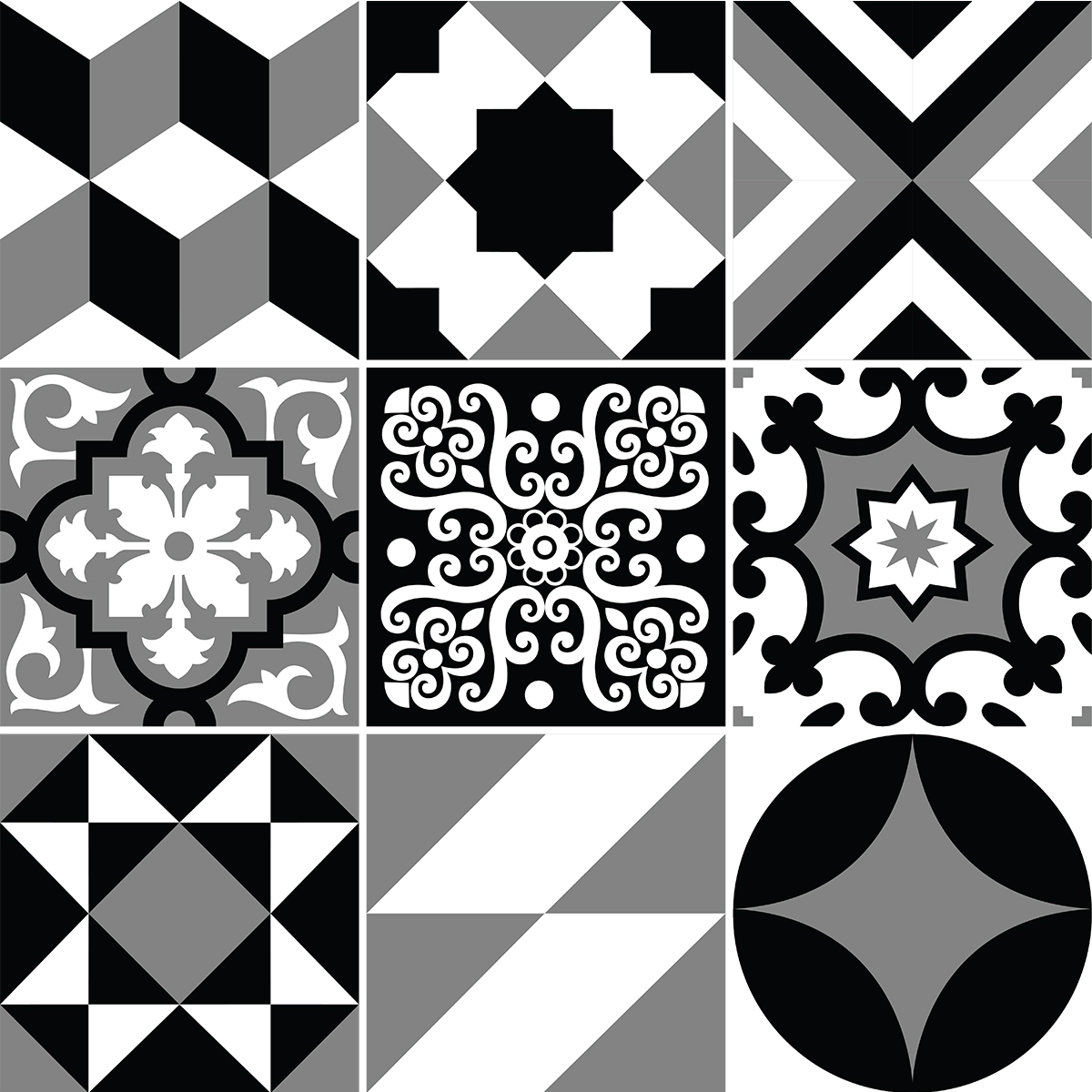 9 adesivi piastrelle azulejos abel - Sticker adesivo - adesivi murali - 9stickers10x10cm - 4