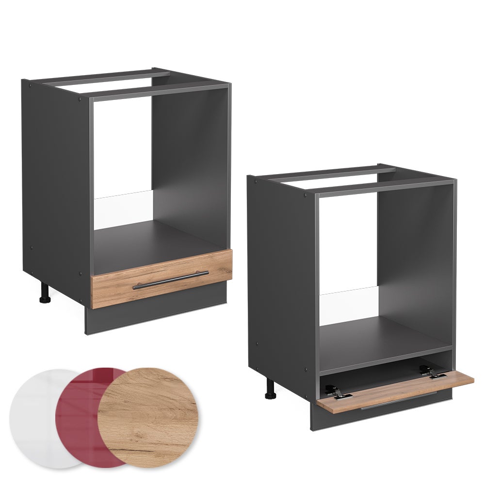 Vicco Meuble pour four Fame-Line, Chêne de force doré, 60cm sans PT - 5