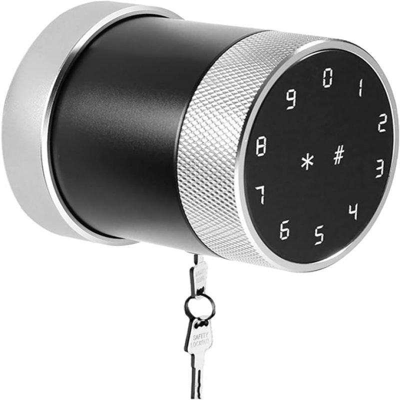 Serrure de porte ronde intelligente Bluetooth avec mot de passe, carte ...