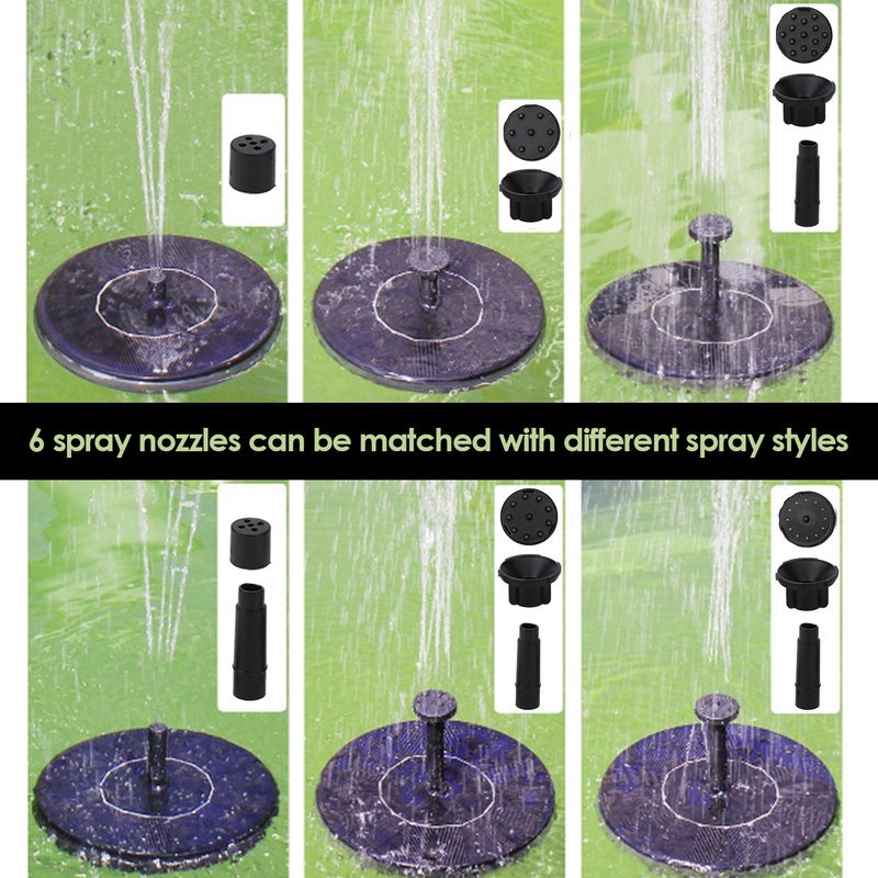 Fontaine solaire Pompe à Eau Solaire Pompe Pump pour Jardin panneau solaire 1.5 W - 3