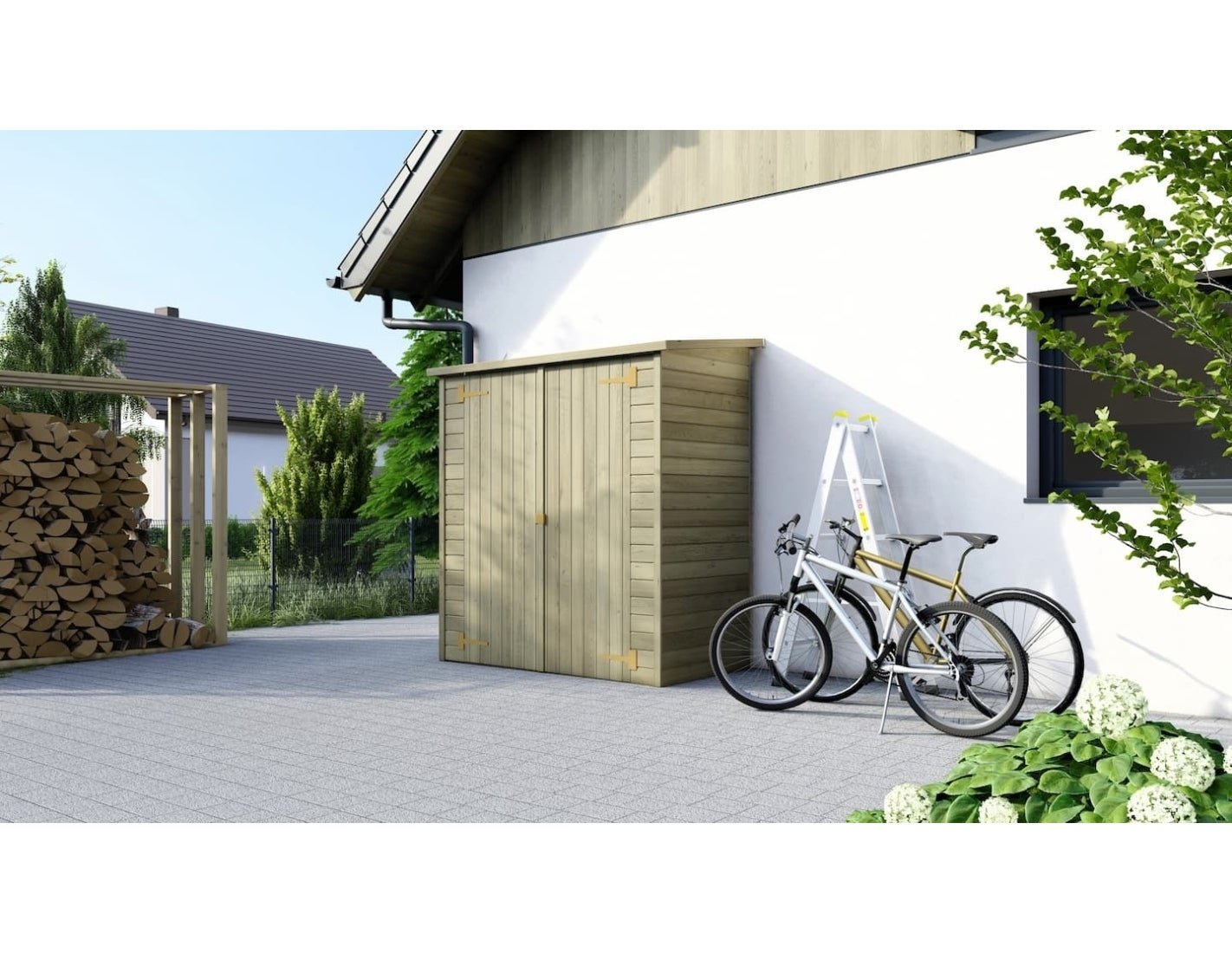 Szafa ogrodowa narzędziowa ALTANKA 1,66x0,82 m H.1,86, drewniana, DOM85, 1szt.